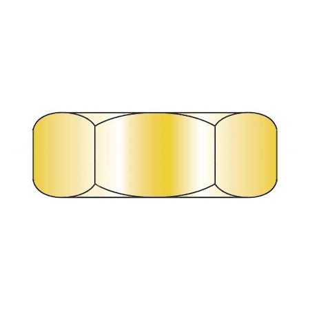 Newport Fasteners Jam Nut, 5/8"-11, Steel, Zinc Yellow, 35/64 in Ht, 800 PK 590153-BR-800